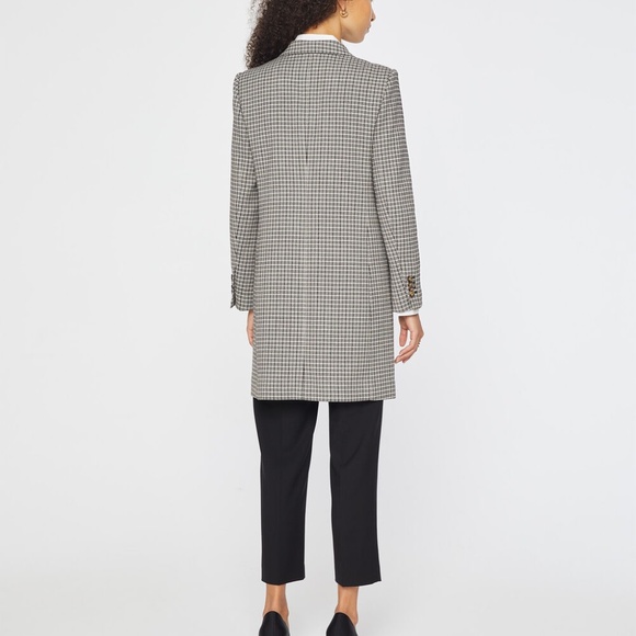 Checkered Three-Button Coat - Brand New - NEVER WORN - Grey Multi Check - Picture 2 of 5